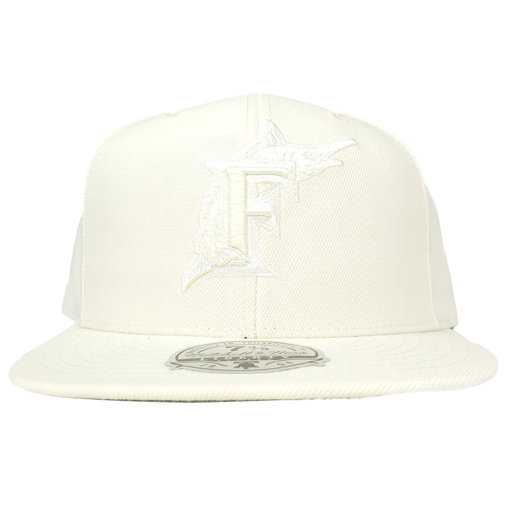 Florida Marlins Mitchell & Ness MLB Fitted 7 3/8 Liberty Hat Cap 3D Logo‎ NWT